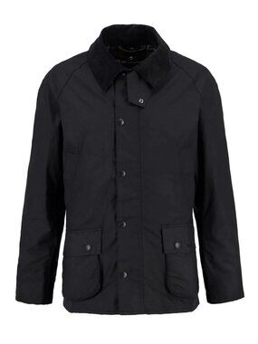 NEW BARBOUR Men's Ashby Wax Jacket in Black SZ XL #WAX362